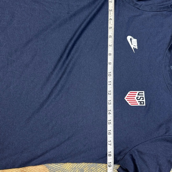 Nike USA Soccer Short Sleeve Shirt Navy Blue Large USWNT - Picture 5 of 8